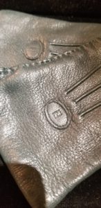 Vintage Green leather Fendi Gloves