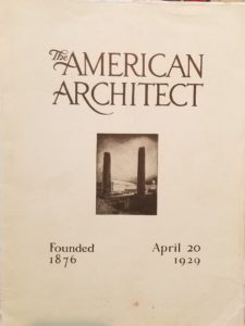 The American architect magazine April 20th 1929