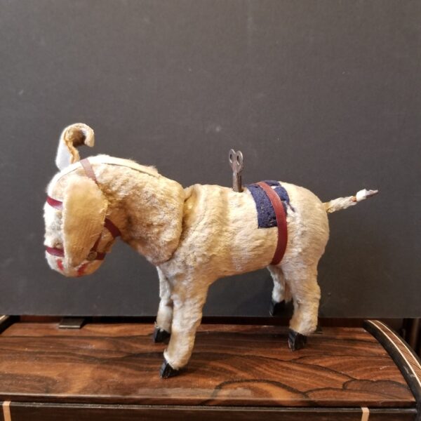 Antique early 1900s wind up donkey toy