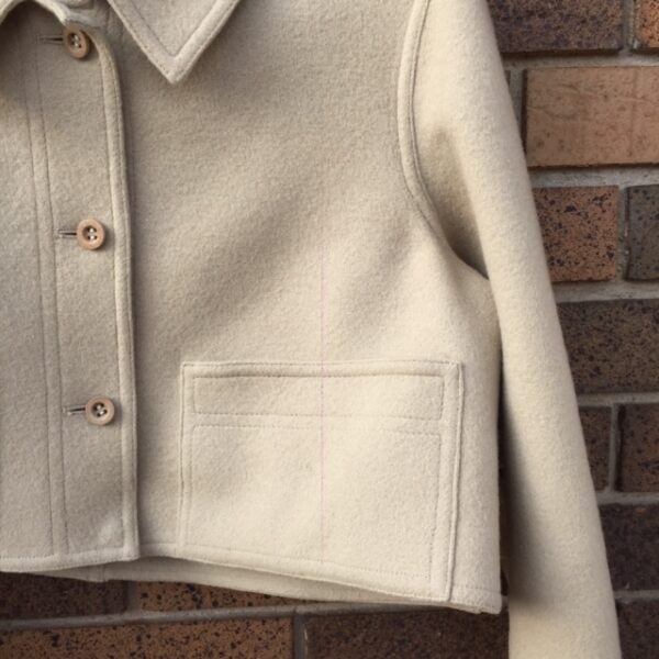 Vintage Geoffrey Beene cropped wool jacket
