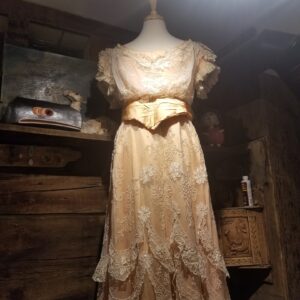 Bespoke Reproduction Edwardian lace evening dress