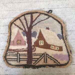 Antique Hooked mat cabin image