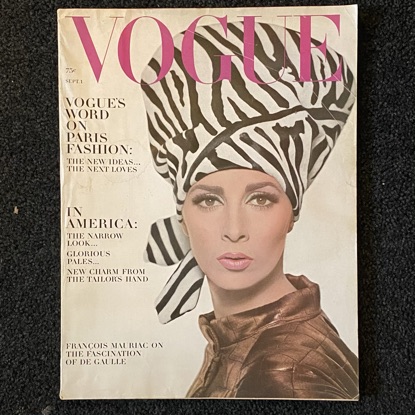 Vintage Vogue Mag Sept 1
