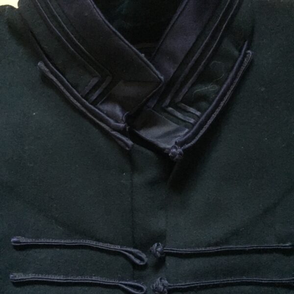 Black wool Chinese jacket from the mid 20th century