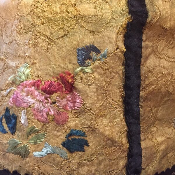 antique chinese gold embroidered skirt