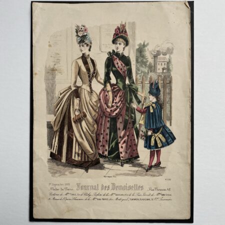 1885 Fashion Plate Women on the Promenade