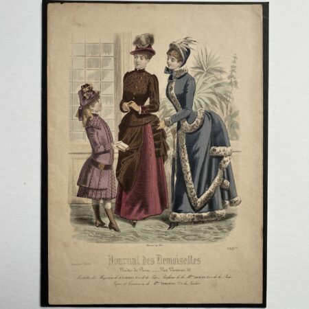 1885 Fashion Plate Women and Child
