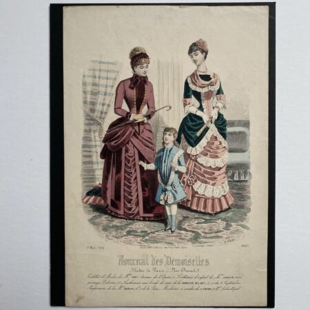 1884 Fashion Plate Women with Accessories