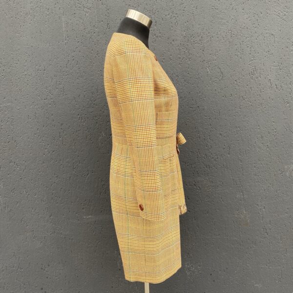 vintage Oscar de la Renta Plaid Coat dress