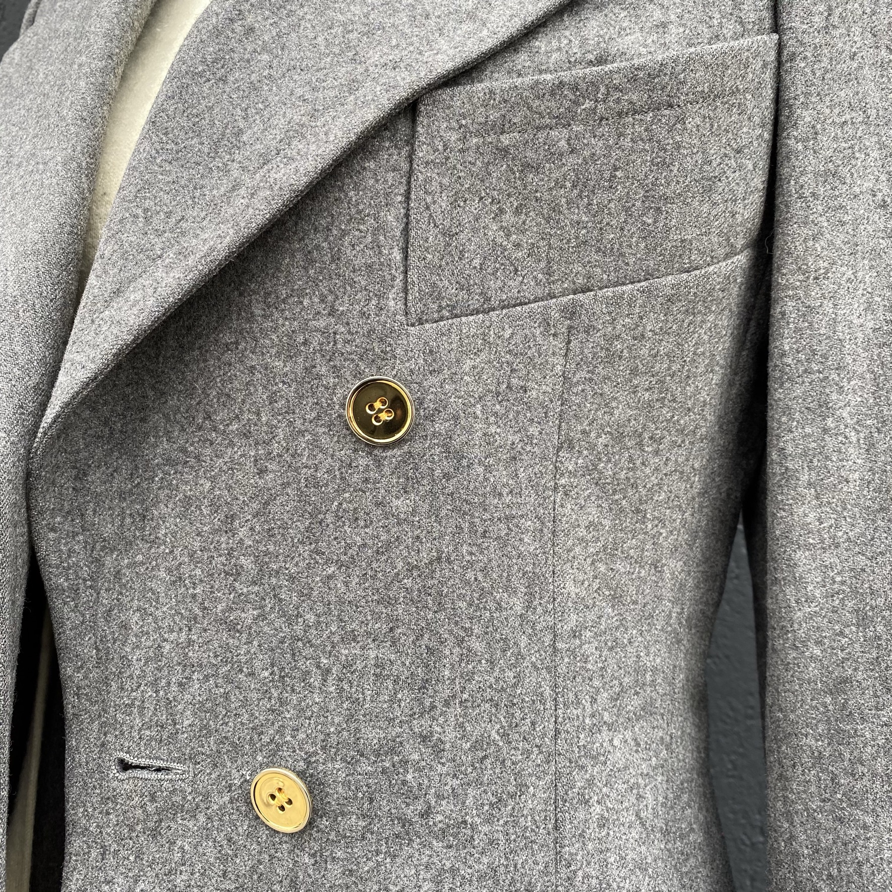 Givenchy Grey Fleck Suit | Gadabout Vintage