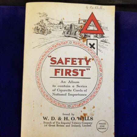 Vintage Safety First Cigarette Card Album