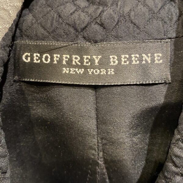 label of Geoffrey Beene quilted striped jacket