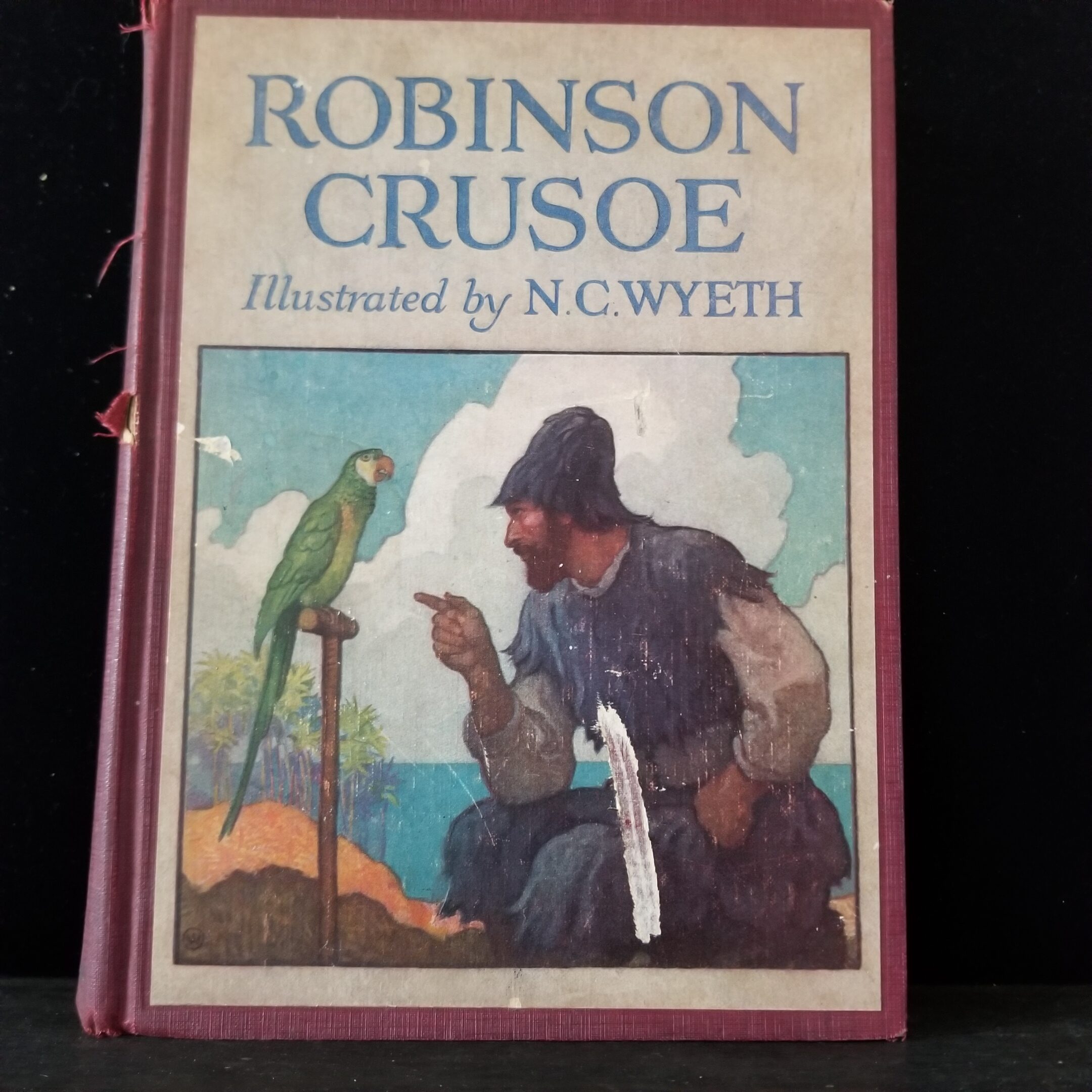 Robinson Crusoe cover image by N.C. Wyeth