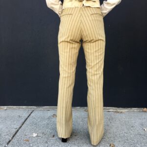 Striped pants rear view