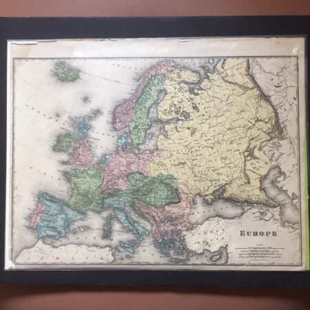 Map of Europe from the mid-19th century showing German empire