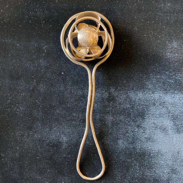silver wire baby rattle