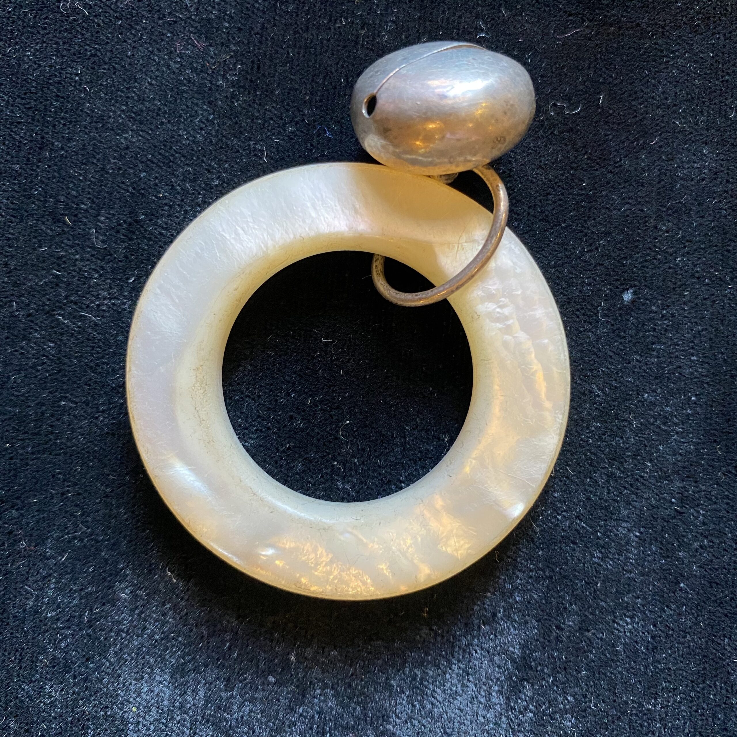 antique baby teether