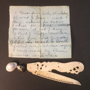 paper knife with letter