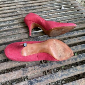 Pink Troyling high heelesd shoes