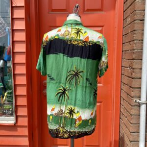 green Hawaiian shirt