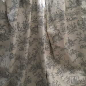 Vintage Toile de Jouys curtains 46” wide by 84” long each