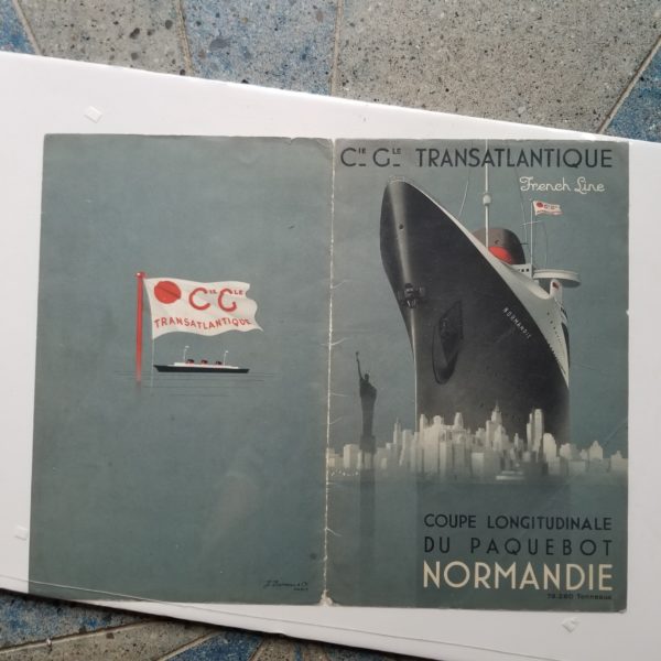 Folder for Longitudinal Section S/S Normandie