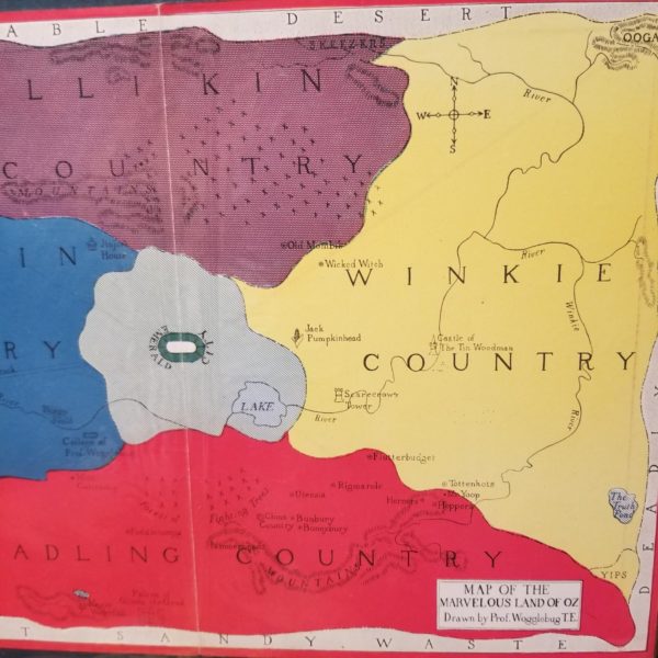 Map of The Magic Of Oz Frank L Baum