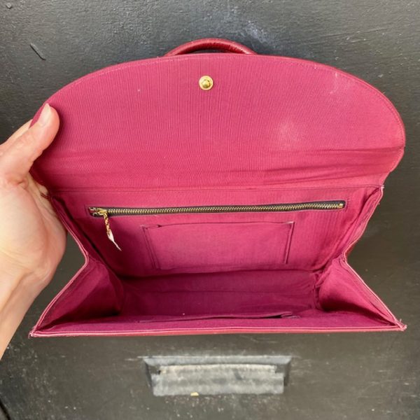 1940's Burgundy Handbag
