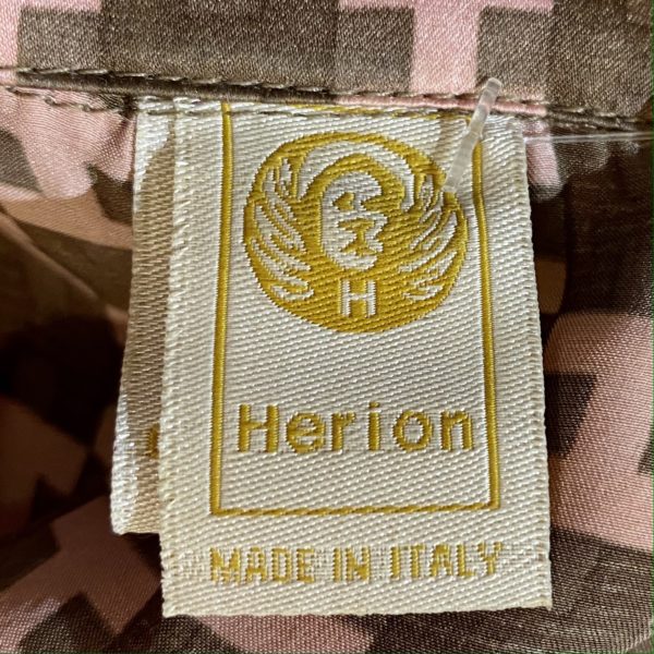 Herion Silk Blouse label made in Italy
