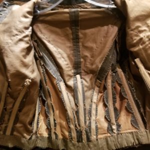 Antique Edwardian Brown Structured Blouse Top