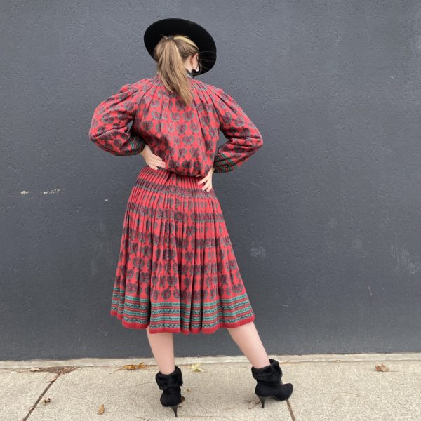 1970s YSL inspired peasant look outfit