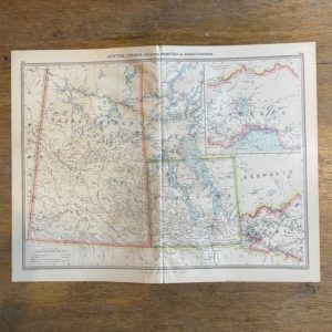 1906 Map of Central Canada from the Harmsworth Universal Atlas