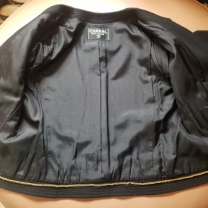 Black Chanel Skirt Suit 1990's