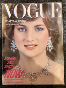 Vintage British Vogue August 1981 Princess Diana Cover