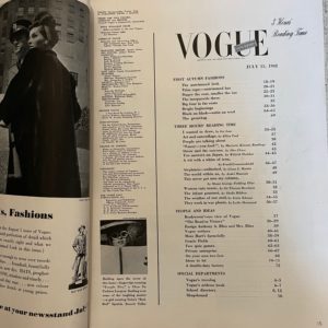 Vintage Vogue July 1942