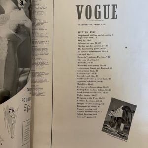 Vintage Vogue July 1940