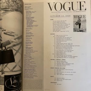 Vintage Vogue October 15 1956