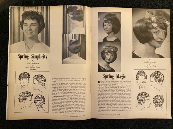 Vintage Magazine May, 1962 Canadian Hairdresser