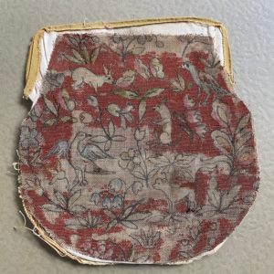 Antique Embroidered Sections For A Bag.