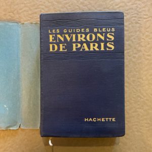 Les Guides Bleus Environs de Paris 1921 Book Travel Map Guide