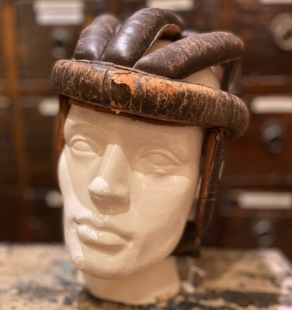 Padded Leather Cyclist Helmet 1920’s
