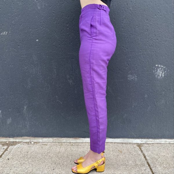1950's purple silk pants