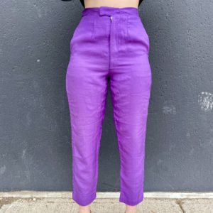 1950's purple silk pants