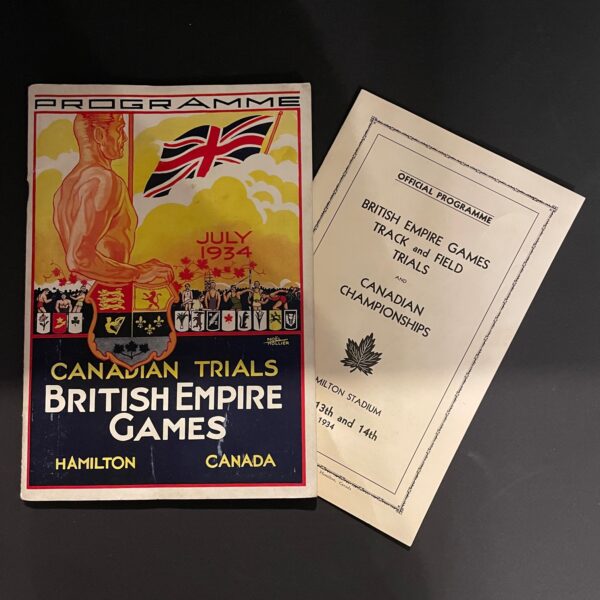 Canadian Trials British Empire Games Programme booklet for 1934