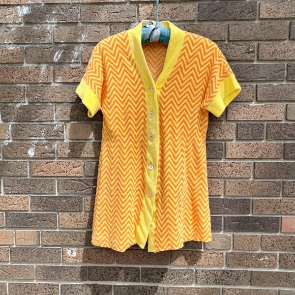 1960 Terry Cloth Shirt Dress