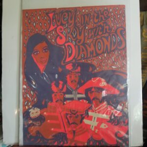 Lucy in the Sky with Diamonds Black Light poster