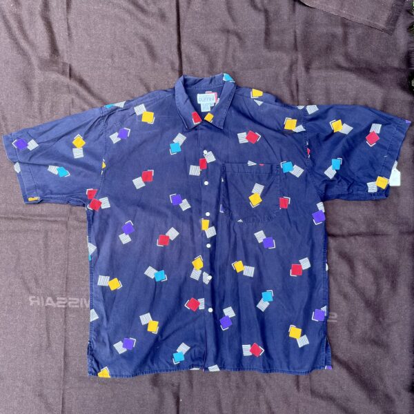1990's Geometric Print Shirt